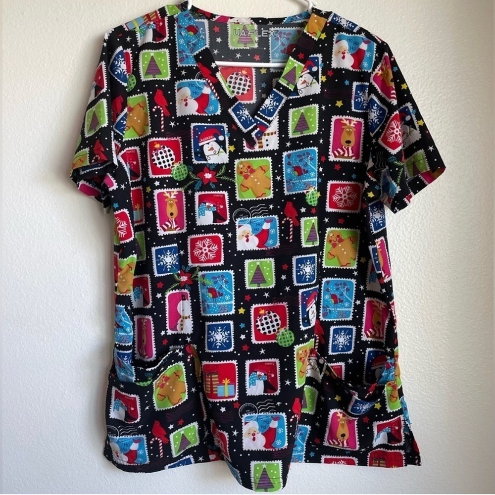 Scrub Tops Scrub Pants Multi size Holiday Multi color 9 Items in this box!